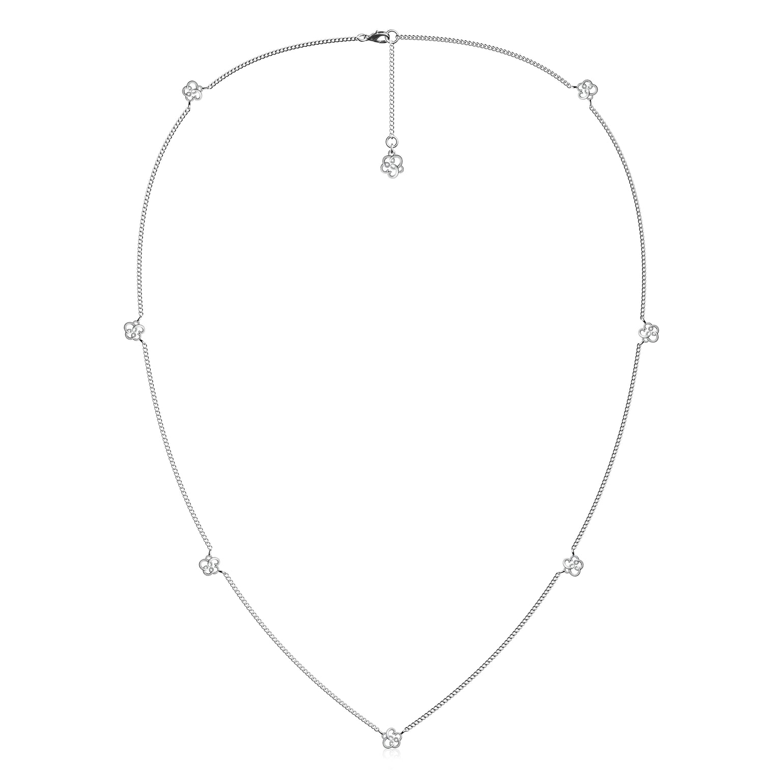 Etelle signature emblem pendant necklace in sterling silver