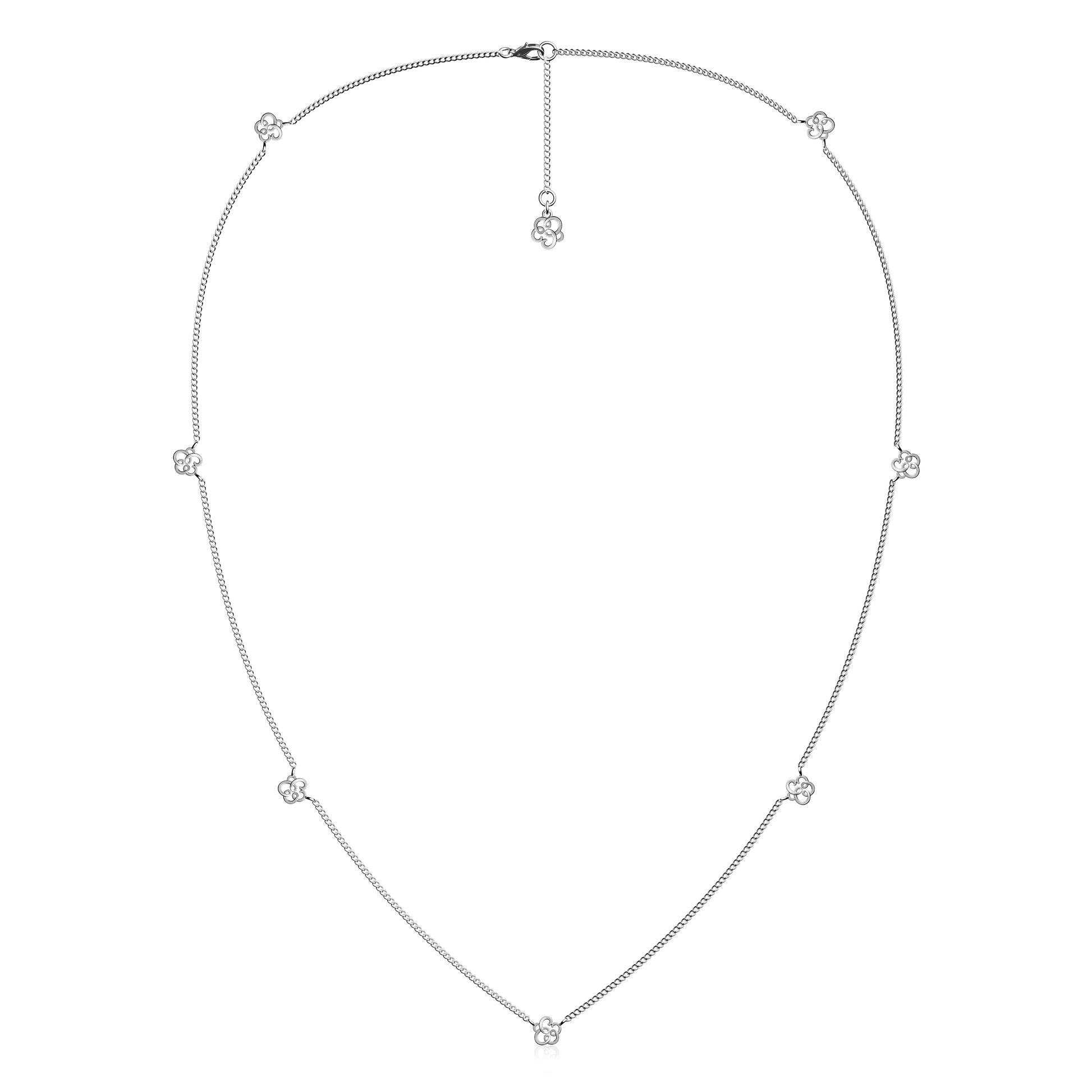 Etelle signature emblem pendant necklace in sterling silver