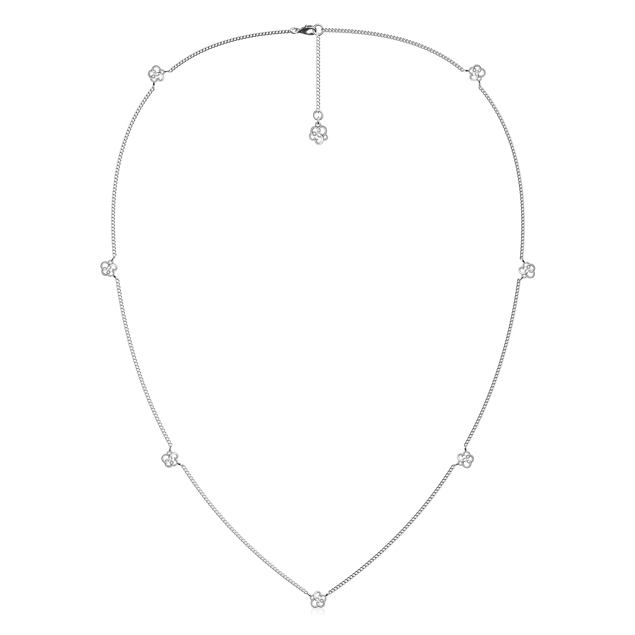 Etelle signature emblem pendant necklace in sterling silver