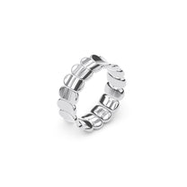 Etelle sterling silver flower petal ring