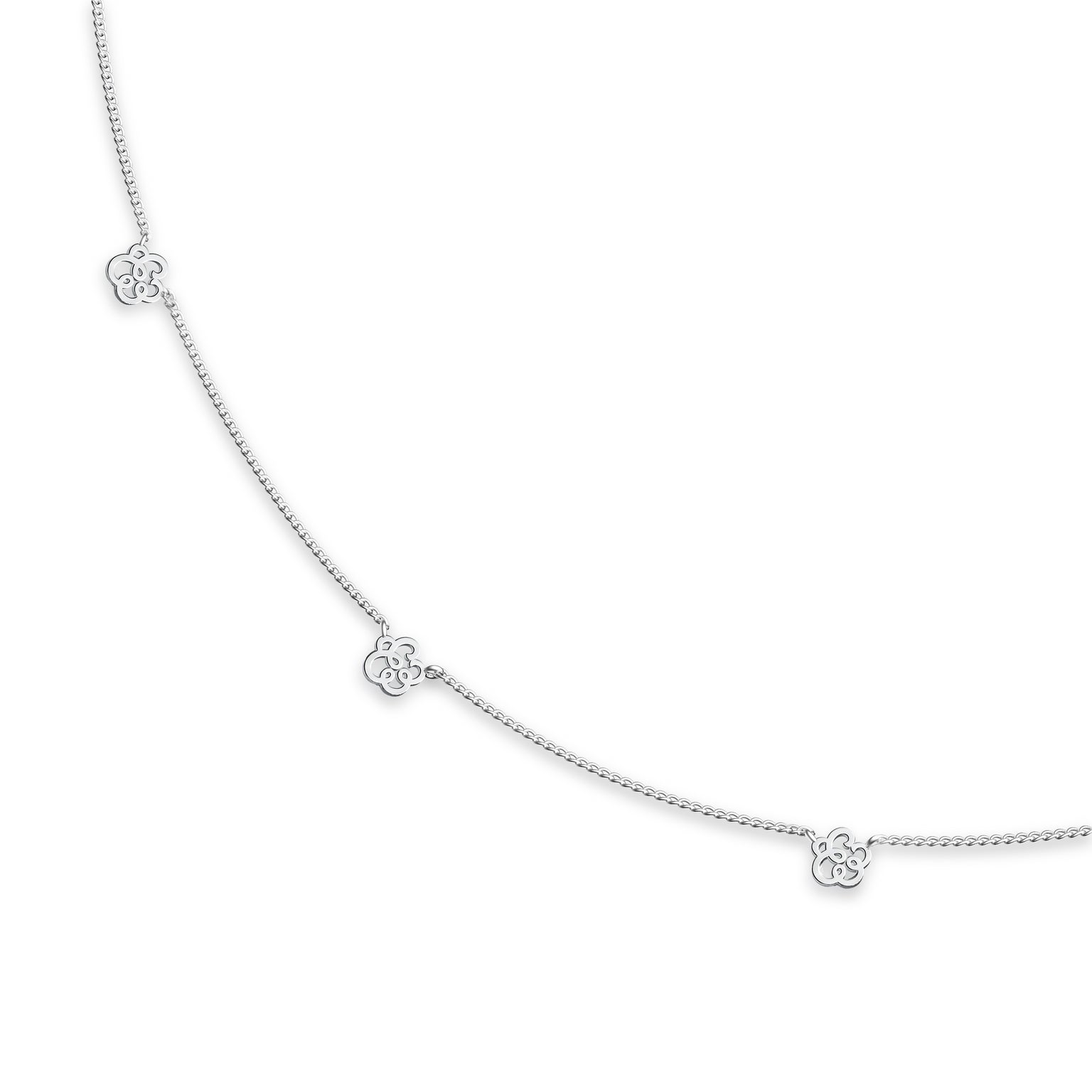 Etelle signature emblem pendant necklace in sterling silver