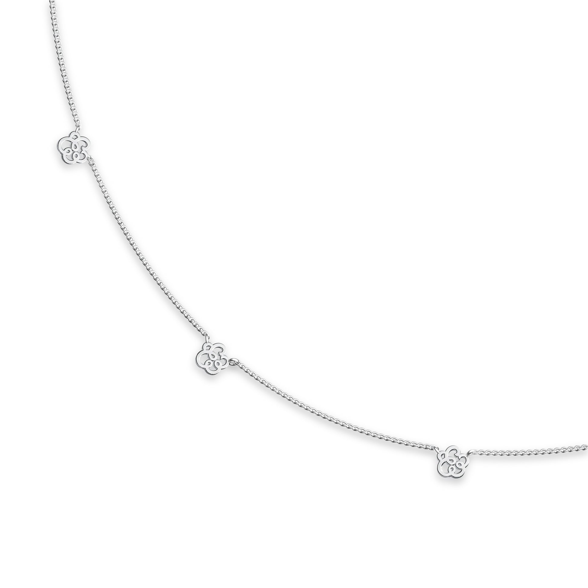 Etelle signature emblem pendant necklace in sterling silver