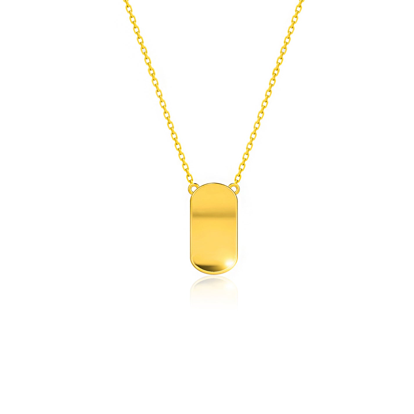 PÉTALES PENDANT NECKLACE CLASSIC MODEL - YELLOW GOLD